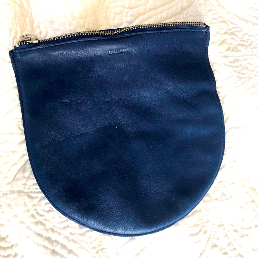 Baggu leather pouch bag